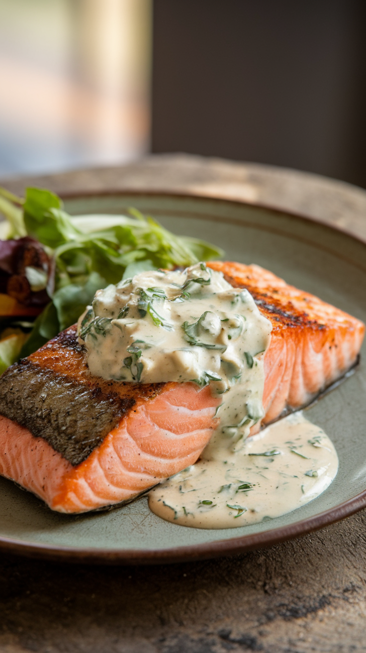 Creamy Herb Salmon Bliss Recipe