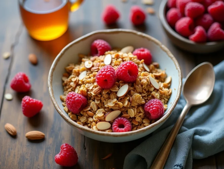 Raspberry & Almond Granola