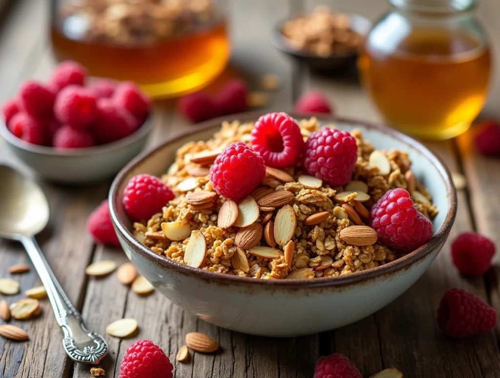 Raspberry & Almond Granola