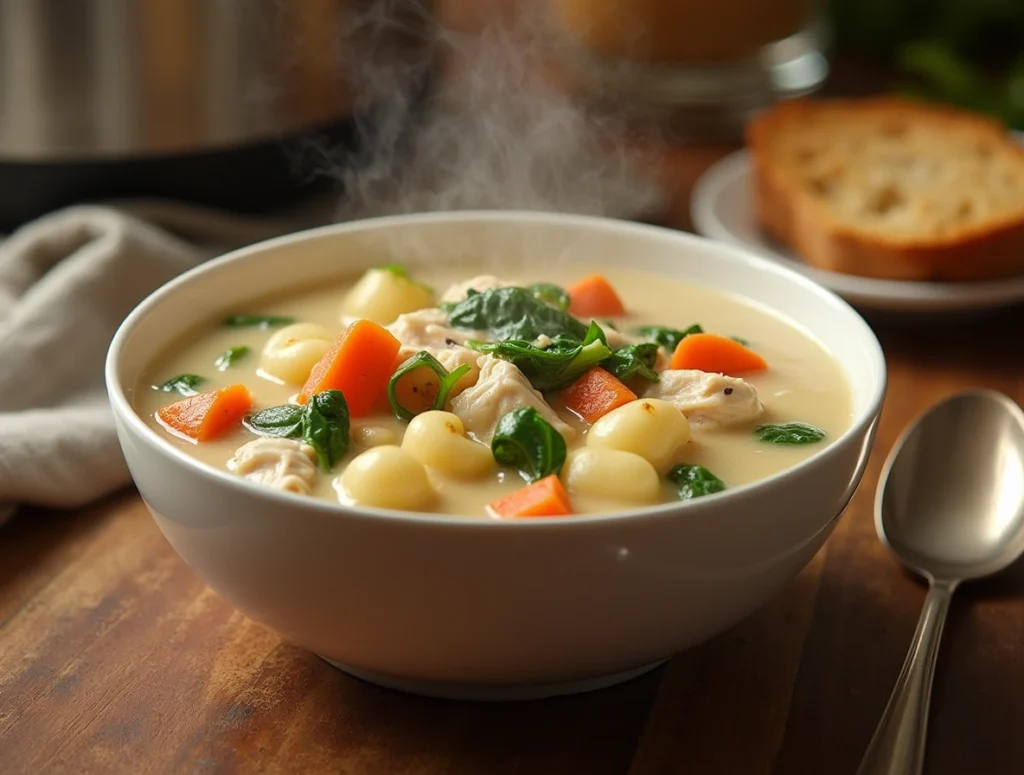 Crockpot Chicken Gnocchi Soup