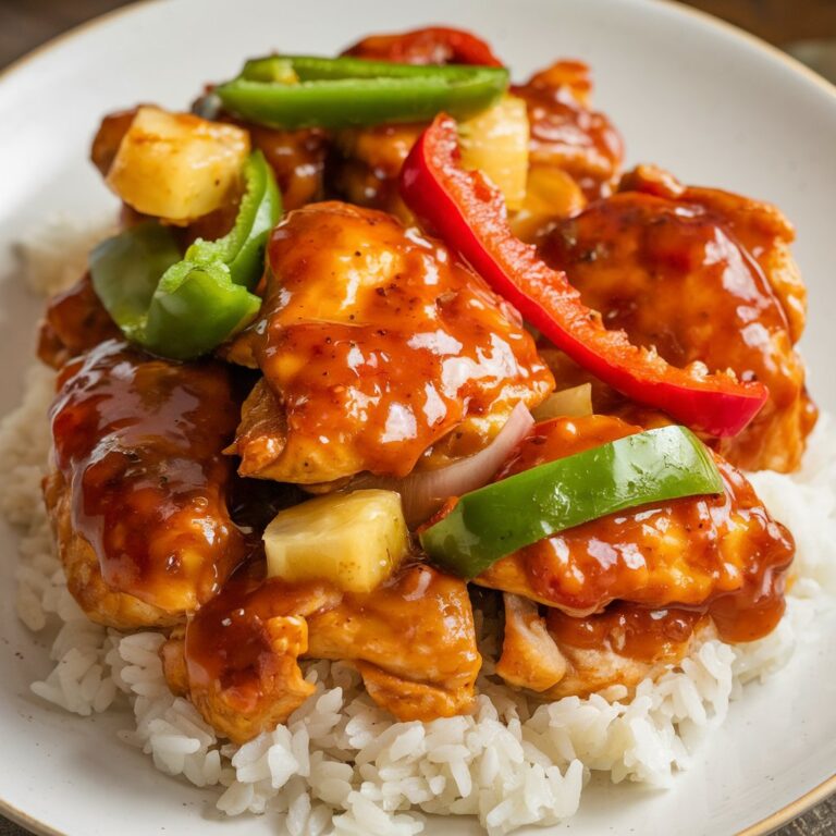 Easy Baked Sweet and Sour Chicken