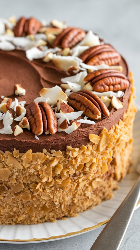 German Chocolate Poke Cake