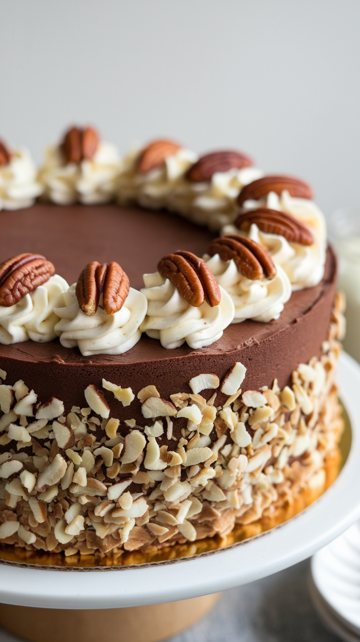 German Chocolate Poke Cake