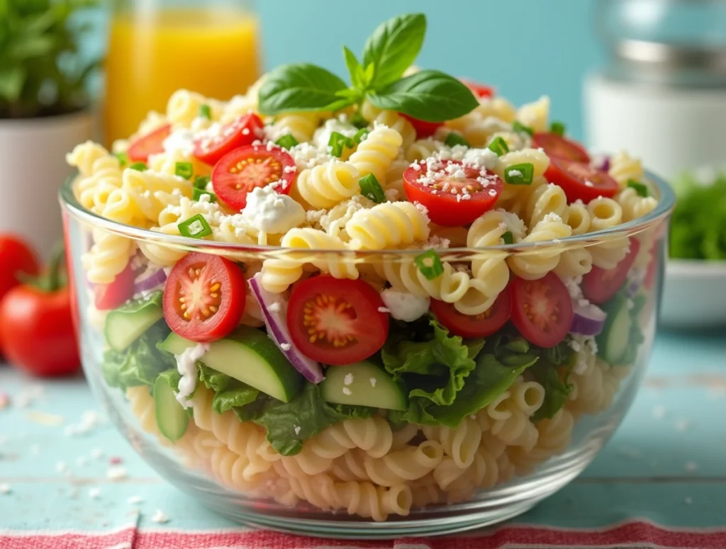 Best Layered Pasta Salad Recipe with 8 Ingredients You Already Have