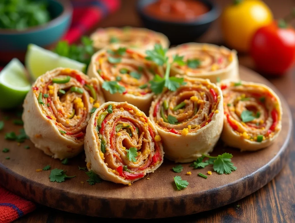 Mexican Chicken Pinwheels