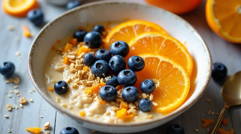 Orange & Blueberry Bircher