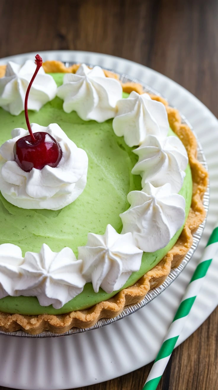 Shamrock Shake Pie